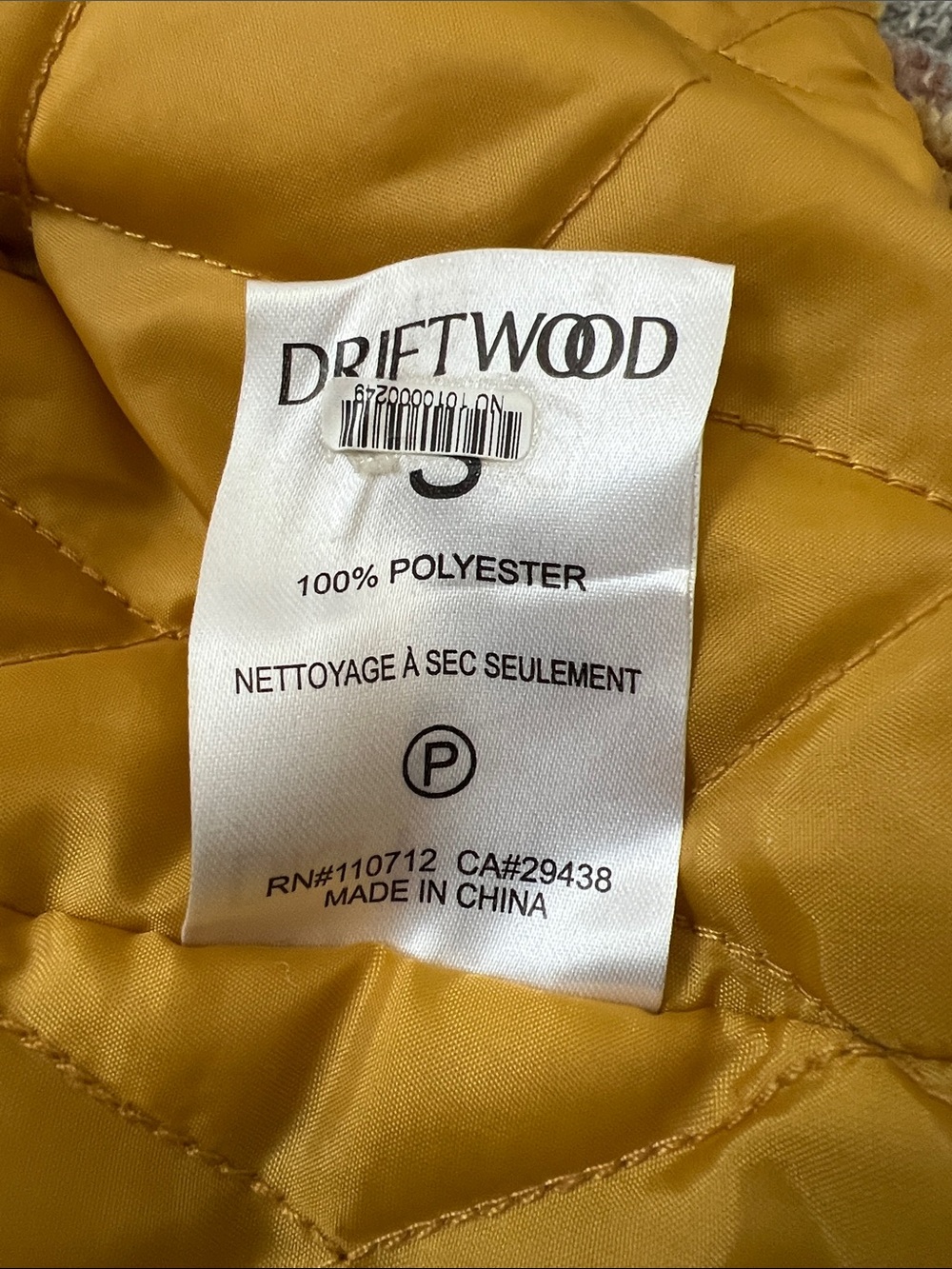 Anthropologie Driftwood Ryan Mustard Plaid Sherpa Shirt Jacket - Size S - Picture 9 of 13